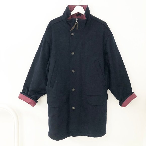 Vintage Eddie Bauer Wool Blend Winter Coat L/XL - Picture 2 of 6